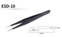 Set De 6 Pinzas De Precisión ESD Antiestática De Acero Inoxidable Herramientas De Reparación Para Electrónica Soldering Y Artesanía - details 5