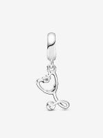 Pandora - Charm Colgante de Corazón con esteticoscopio-Plata de Legislación - details 1