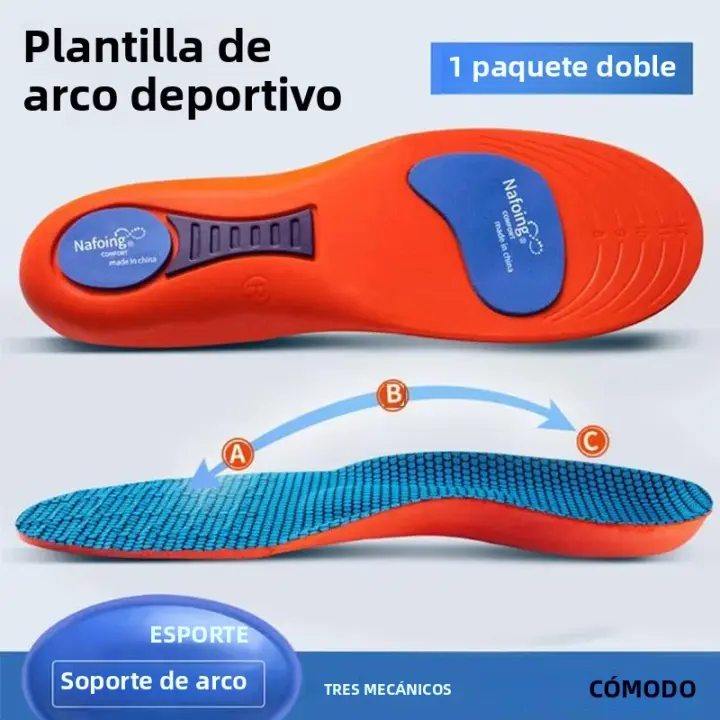 Almohadillas Deportivas Para Zapatos Absorción De Choque Desodorizante Transpirable Almohadillas De Alivio Para Piernas Hombre Mujer Ortopédicas - 1