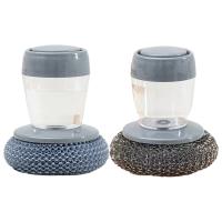 Kit De Limpieza Para Cocina Con Cepillo De Acero Para Eliminar Oxydación En Sartenes Y Ollas Cepillo De Escarabajo De Plástico Para Metal Herramienta De Limpieza Para Cocina - details 0