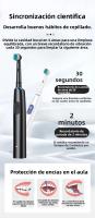 Cepillo De Dientes Eléctrico Recargable Para Adultos Con 8 Cabezas De Limpieza Suave Rotatoria Segura Y Eficiente Para Cuidado Oral Diario - details 11
