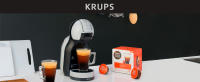 Nescafé Dolce Gusto Mini Me S KP123B Krups Cafetera de cápsulas con 15 bares de presión, capacidad 0.8 L, bebidas frías o calientes, modo Eco, Play&Select, Thermoblock, 35 tipos café, color gris/negro - details 0
