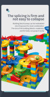 Juego De Bloques De Carreras De Mármol 504 Piezas Compatible Con Ciudades Juguetes De Deslizamiento De Cono Y Carros De Maze Para Niños Mayores De 6 Años - details 5
