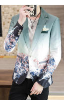 Chaleco Slim Fit Para Hombre Moda Otoño Estampado Coreano Casual De Un Botón Estilo Boutique Para Banquete Y Compras - details 6