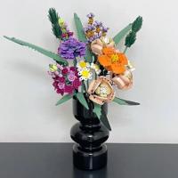 Romantic Bloque De Construcción Decorativo Con Bouquet De Rosas Para Regalo De Cumpleaños O Navidad Compatible Con Juguetes De CreaTech - details 5