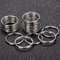 Anillos De Llave De Acero Inoxidable 50pcs Para Joyería Y Artesanía DIY Anillos Divididos Para Cadenas De Llaves Tamaños Variados - details 0