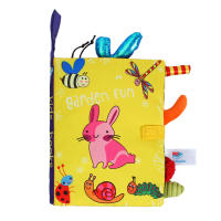 Libro De Tela Para Bebés 0-36M Juguete De Aprendizaje Temprano Interactivo Con Sonido Y Mosaico De Papel Libro De Rattle - details 0