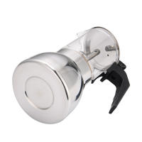 Moka Pot De Acero Inoxidable Máquina De Café Espresso Con Vaso De Vidrio Resistente a Altas Temperaturas Para Estufa 200/300/450ML - details 4