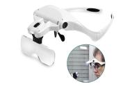 Lupa con Luz 2 Led -Gafas Lupa de Aumento para Leer, Lentes de Aumento Lectura, Reparaciones, Coser, Joyería y Relojería, Modelismo - 5 Lentes 1.0X-3.5X Ajustable - details 1
