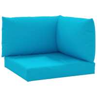 vidaXL Cojines para palets 3 unidades tela Oxford Color Gris,  Beige,  Azul claro y mas Cojín Decorativo de Asiento Cojines de muebles de salon - details 5