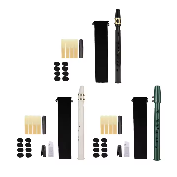 Set De Saxofón Portátil Mini Con Tablas De Fibración Y Bocina Con Palomares Estuche De Transporte Para Profesionales Y Jugadores - 1