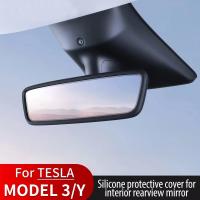 Protector De Espejo Retrovisor Para Tesla Model Y Funda De Silicona Antideslizante Decorativa Accesorio Para Coche - details 0