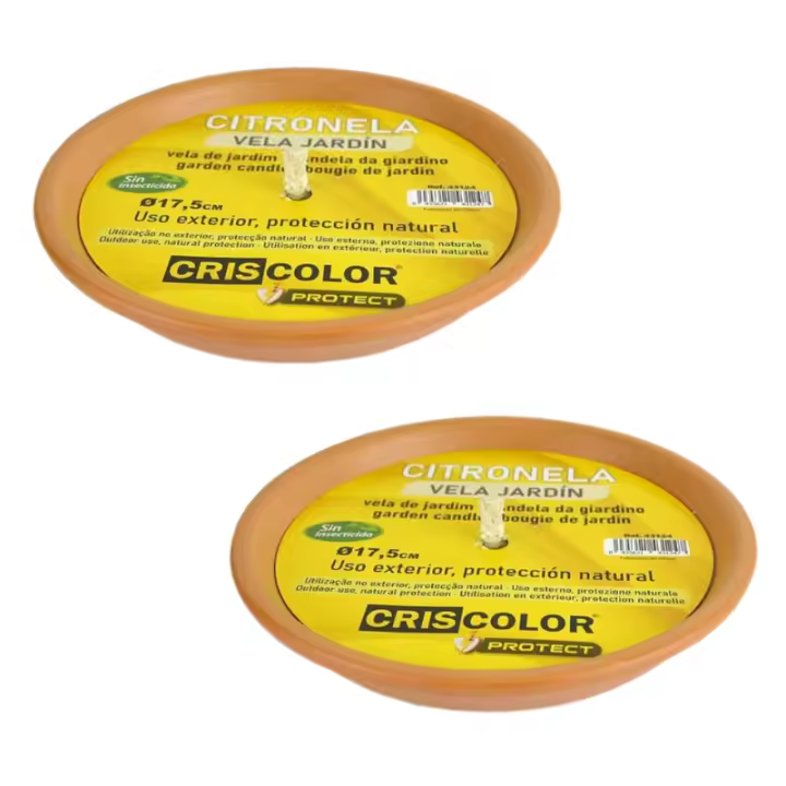 LILI HOME 🕯️ Pack de 5 Velas de Citronela en Maceta de Barro – 65g cada una, Ø7 cm y más combinaciones para elegir. Están elaboradas con cera de alta calidad infusionada con aceite esencial de citronela, una planta reconocida por su capacidad natura - 1