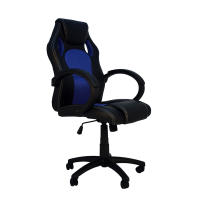 Furniture Style S.L. Silla de Oficina Gaming Olimpia con Respaldo Abatible y Reposabrazos Acolchados en Negro-azul - details 3