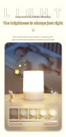 Lámpara Nocturna LED Recargable Con Interruptor Táctil Y Tres Colores Para Cocina Pasillo Armario Dormitorio Luz De Hogar USB - details 1