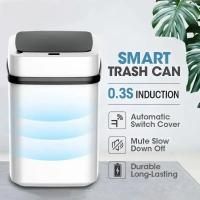 Bandeja De Basura Inteligente 13L Para Cocina Y Baño Toallero Eléctrico Ecológico Con Pared Táctil Recipiente De Residuos - details 1
