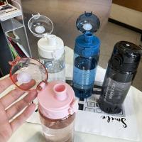 Botella De Agua Transparente Para Deporte 780ml Portátil Para Gimnasio Y Viajes a Prueba De Fugas Con Tapa Estilo Moderno En Colores Rosa Azul Negro Y Blanco - details 1