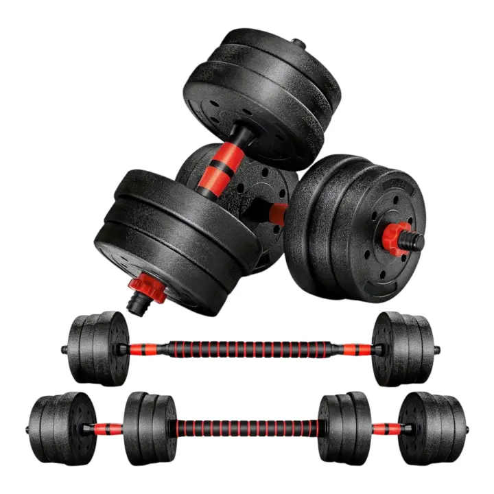 Juego De Mancuernas Ajustables 2 en 1,con barras,Multifución 10KG-15KG-20KG-30KG. Juego de Pesas con Barra Libremente Combinable con Barras Conexión, 10/15KG/20KG/30KG... ajustables, mancuernas cortas y largas (man-001 22.9 26.9 30.9 38.9  D7) - 1