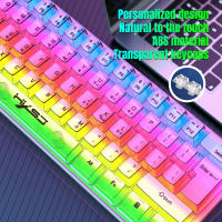 Teclado De Juego HXSJ 60% Con Cable Transparente RGB Backlit Ultra-Compacto Impermeable 61 Teclas Para PC/Mac - details 13