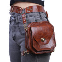 Bolso Pequeño Cuadrado PU Para Mujer Bolsa De Cintura Estilo Medieval Caballero Personalidad Accesorio De Motocicleta Bolsa Lateral - details 2
