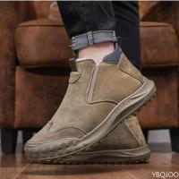 Botas De Invierno Para Hombres Algodón Antideslizantes Con Plush Interior Alta Comodidad Y Calor Casual Snow Boots - details 8