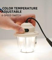 Lámpara De Camping LED Retro 1200mAh Luz De Emergencia Impermeable IPX4 Carga Tipo C Para Exterior Linterna Colgante Para Tienda De Campaña 2700K/6500K - details 6