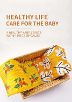 Kangobaby Set De 2 Pañales De Muselina De Algodón 100% Para Bebé Recién Nacido Toalla De Baño Y Envoltura Para Bebé Con Estampado Floral Adecuado Para Todas Las Estaciones - details 9