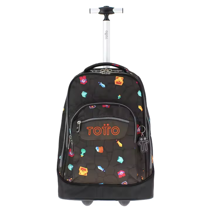 Totto Mochila escolar ruedas Papel -Dimensiones:52 x 33 x 28 cm-Material: Poliester - 1
