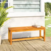 vidaXL Banco de jardín madera maciza de acacia en longitud 110 cm/150 cm/180 cm y más - details 0