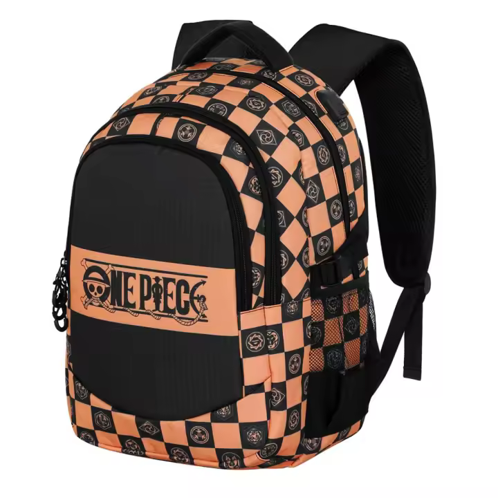 Mochila Running Plus  Anime One Piece con Puerto USB  46x34x21cm - 1