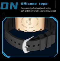 Reloj De Cuarzo Para Hombre OFNS 7105 Creativo Hueco Con Luz Nocturna Y Calendario Resistente Al Choque Y Agua Bandeja De Silicona Estilo Casual - details 16