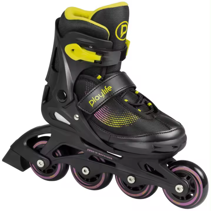 Playlife Joker Amarillo - Patines en Línea Ajustables para Niños - 1