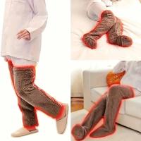 Calcetines Largos De Pena Para Mujer Invierno Cálidos Y Suaves Leggings De Muñeca Sobre Rodilla Calentadores De Piernas Y Pies - details 5