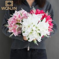 WQNJIN 20 Cabezas De Lirio Artificial Flor Simulada Para Decoración De Hogar Y Bodas Regalo De Flores Decorativas De Lirio - details 2