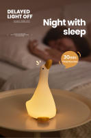 Lámpara Nocturna LED Recargable En Forma De Pato Cartoon Para Mesa De Noche En Dormitorio Y Jardín Cálida Luz De Silicona Suave Regalo De Cumpleaños - details 5