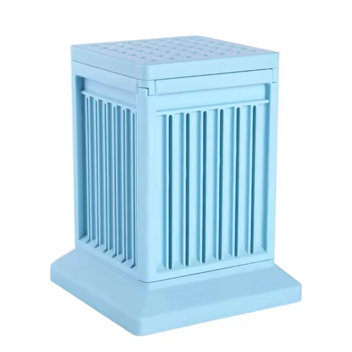 Herramienta para brocetas de Carne, Parrilla para hacer kebabs, Caja de plástico para transportar Carne, color Azul - 1