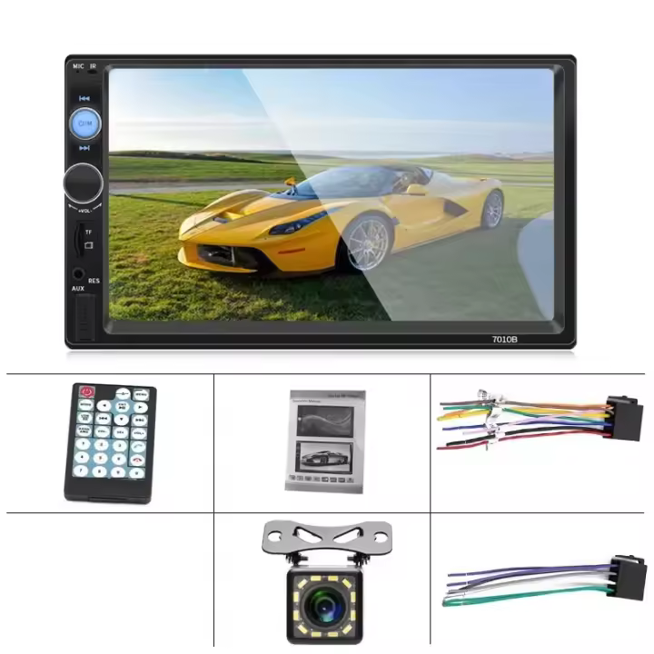 Reproductor Multimedia MP5 Acodo 2din Carro Radio 7 Pulgadas Carplay Android Auto Bluetooth USB TF FM Para Toyota Honda - 1