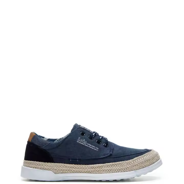 Lois 61286 Zapatillas de hombre azul marino en textil 61286-107 - 1
