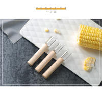 2/4/8Pcs Soportes De Maíz En Acero Inoxidable Con Mango De Madera Skewers Para Barbacoa Herramientas De Cocina Al Aire Libre Antideslizantes Para Frutas - details 4