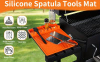 Mantel De Silicona Para Barbacoa Al Aire Libre Y Cocina Con Almohadilla De Sobrantes Y Soporte De Almacenamiento Para Herramientas De Barbacoa - details 4