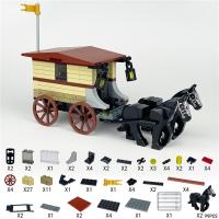 Bloques De Construcción De Caballo Para Transporte De Carros Del Siglo Medio Modelo Interconectado Para Regalo De Año Nuevo Y Día De Acción De Gracias - details 4
