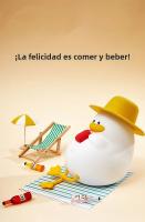 Lámpara De Noche LED Recargable En Forma De Pato De Silicona Para Niños Decoración De Habitación Luz De Noche Para Camastro Regalo De Cumpleaños - details 14