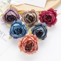 5Pcs Flores Artificiales De 7cm Rosas De Seda Para Decoración De Hogar Accesorios De Boda Caja De Dulces Navidad DIY - details 2