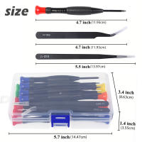 Juego De Destornilladores Magnéticos Mini 25Pcs Antideslizantes Con Mango Cabezas Métricas Pentagonales Torx Plano Cruzado Y Multifuncional De Acero Cromo-vanadio - details 5