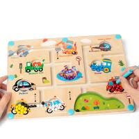 Tablero De Actividades Montessori Con Bolas Magnéticas Y Succión Tablero De Colores Para Niños Y Niñas Estilo De Tráfico Juguetes Educativos Para Edades 3-12 Años - details 1