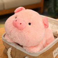 Muñeco De Peluche De Cerdo Divertido 25cm/9.84in Almohada De Cerdo Cartoon Para Decoración De Habitación Regalo De Cumpleaños Para Niñas Relleno De Algodón PP - details 4