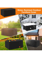 Cubierta Protectora Para Muebles De Jardín Y Terraza 210D Impermeable Cubierta De Polvo Para Sofá Silla Rain Y Snow Estilo Sólido - details 3