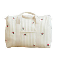 Bolso De Mano Grande De Viaje Corto Con Bordado Capacidad Alta Estilo Mochila Bolsa De Diaper Un Hombro Recibido Fácil Boston - details 7