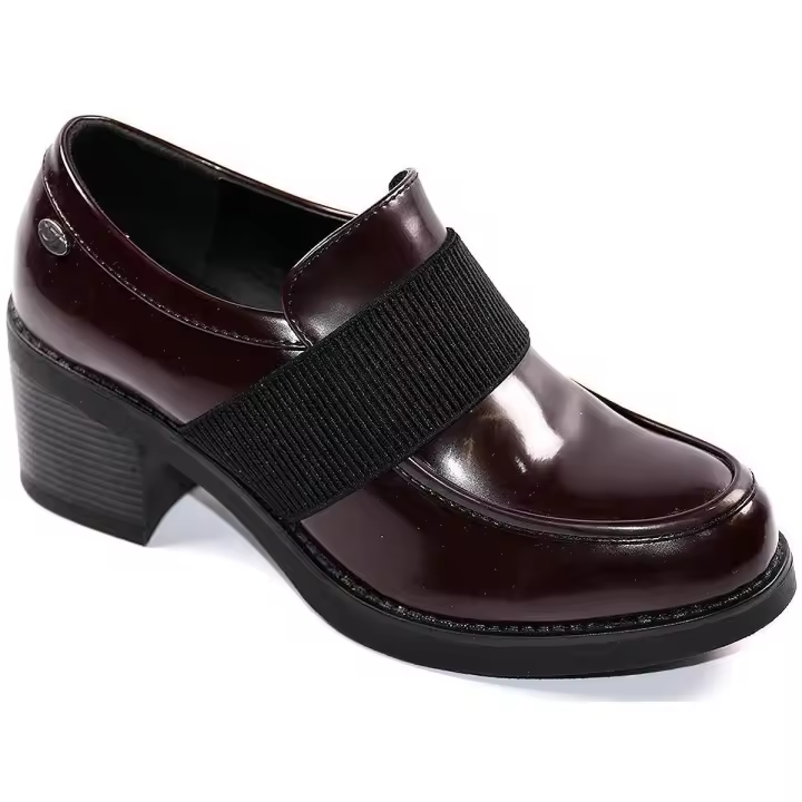 6311 Isteria Zapato Charol Con Elástico Y Tacon Ancho 5cm Mujer - 1