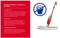 Vileda | Fregona Mopa con Spray pulverizador | 1.2 Spray Max | Friega el suela sin cubo | Botella 650ml | Todo tipo de suelos | Recambio reutilizable 100% de microfibra. - details 0